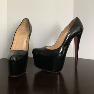 Christian Louboutin Daffodile Black Patent Leather